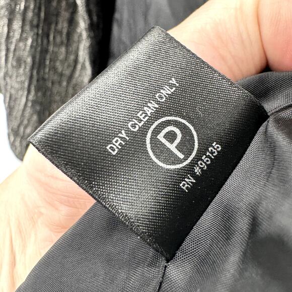 Lafayette 148 Jacket Womens 2 Open Gray Long Sleeve Lined Crepe Designer - Picture 6 of 7